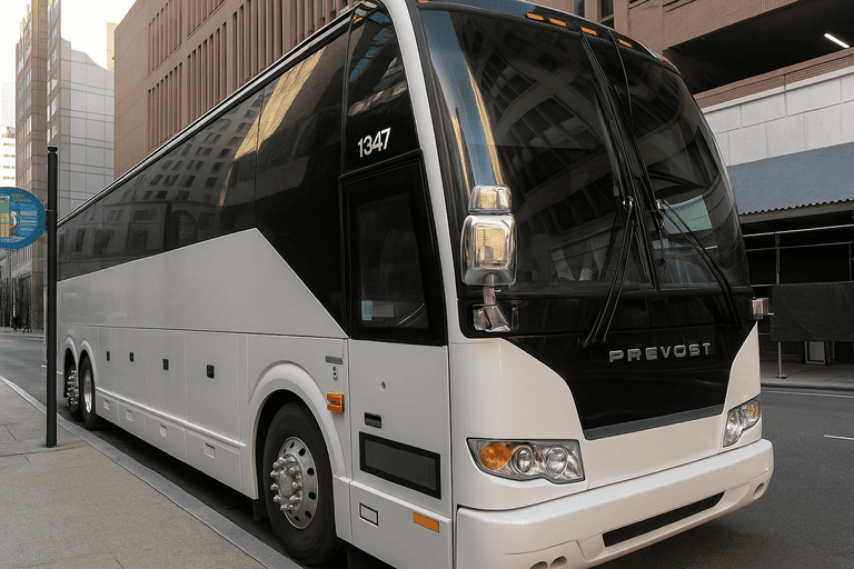 a Charter Bus Rental O Fallon coach bus